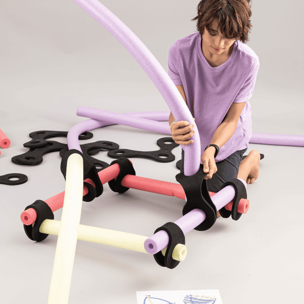 Juego de construcción - Pack Rino (9 piezas grandes) - Criaturas Infinitas.